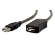 GEMBIRD Przedłużacz USB 2.0 typu AM-AF 5m aktywny czarny UAE-01-5M - 237289 - zdjęcie 1